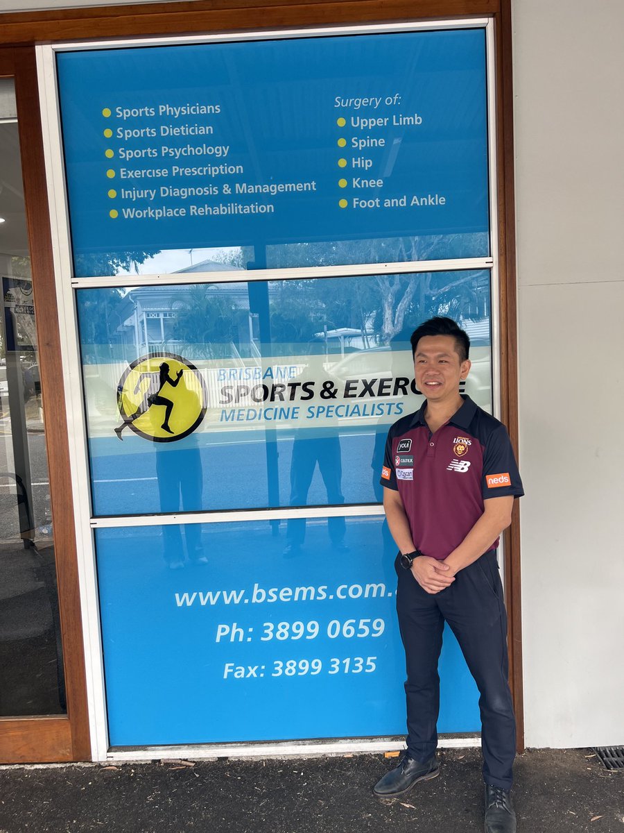 drmatthislop's tweet image. Congratulations to the mighty Brisbane Lions! Shout out to ⁦@DrSherwinGoh⁩ and the amazing medical staff working hard behind the scenes.