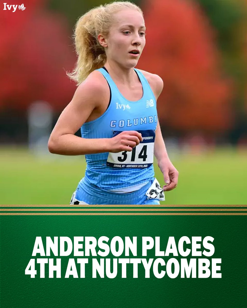 OFF AND RUNNING. 

<a href="/CULionsXCTF/">Columbia Lions XC/TF</a>'s Phoebe Anderson finished fourth at the Nuttycombe Invitational -- one of the nation's top collegiate meets -- yesterday with a time of 20:11.4. There were 15 ranked women's teams competing. 🌿🏃‍♀️