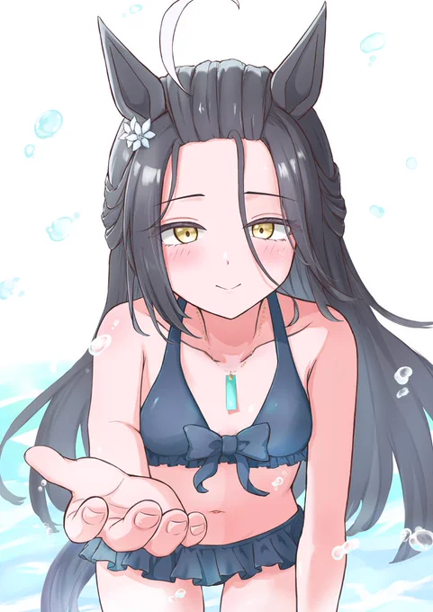 9月も終わりなので最後に水着カフェ#ウマ娘 #マンハッタンカフェ 