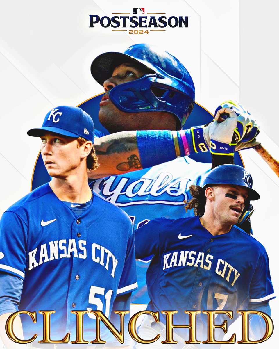 THE KANSAS CITY ROYALS ARE HEADED TO THE POSTSEASON!!! 👑