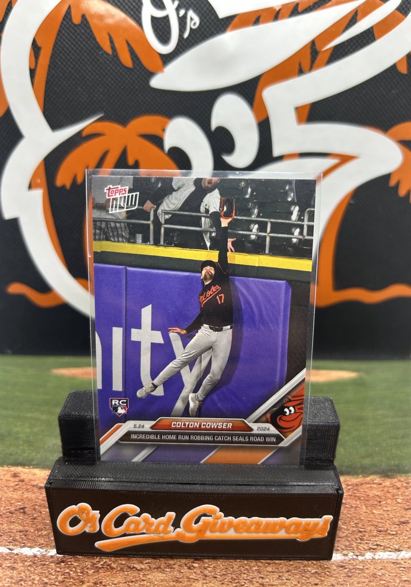 ORIOLES WIN!!! Like retweet and follow! I’ll select one lucky winner to receive this Colton Cowser card tomorrow during the game!! #Birdland