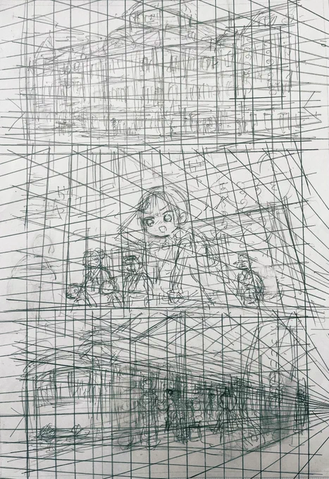 おまけの下描き&amp;線画です 
