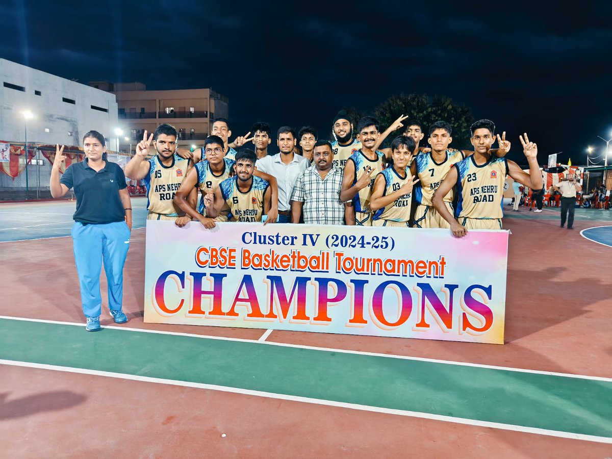 suryacommand's tweet photo. #IndianArmy
#CentralCommand
#CBSEBasketball
#APS
#KheloIndia
#BasketballChampions #ProudMoment
#SuryaCommand congratulates #APS, Nehru Road, #Lucknow for winning #CBSE Cluster IV, East Zone #BasketballTournament, held at Ajmani International School, #LakhimpurKheri, from 23-26 Sep 2024. The team remained unbeaten throughout the competition. Agastya Rathore of class XII was adjudged 'Best Player' of the Tournament.
The school team with this win, qualified for #CBSE National for #Under19 Boys Basketball Tournament 2024-25 to be held later.
@adgpi
@ProDefLko
@PRODefDehradun
@SpokespersonMoD
@UBArea_IA
@HQ_IDS_India
@MinofDefIndia
@CBSE
@OfficialAWWA