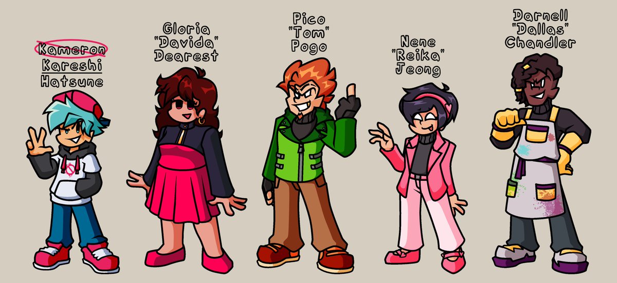 evening_raine's tweet image. (#Art)(#FNF)(#FridayNightFunkin)(#FNFAU)(#FridayNightFunkin)

My designs for my FNF AU!
It&apos;s simply known as FNF: Sketchy&apos;s Style!