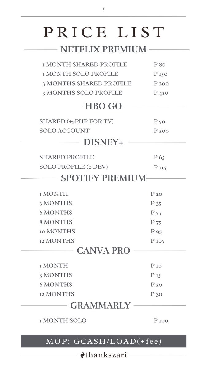 httpzari_'s tweet photo. PREMIUM ACCOUNTS FOR SALE PH

NETFLIX PREMIUM
SPOTIFY
HBO GO
DISNEY+
CANVA
GRAMMARLY
QUILLBOT
CHATGPT
CHATON AI
YOUTUBE
AMAZON PRIME
BILIBILI
OTHERS (pm)

MOP: GCASH/LOAD

tags: kpoptwt promotwt personatwt anitwt lfb wtb wts prem accts accounts freebie free payment sale load https://t.co/oQyJrr6A8C