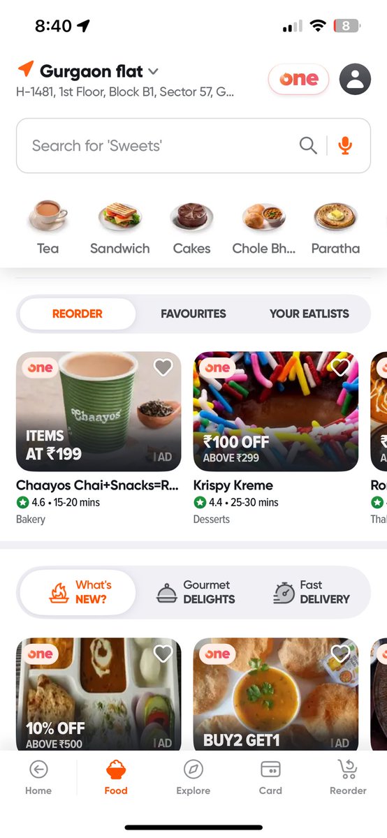 sidposting's tweet photo. @nisheta28 Dish rail copied from uber eats, new res card design copied from Zomato. Old res card design was same as grab. Where are original ideas though? 🙂‍↔️ https://t.co/rFRNtl66bB