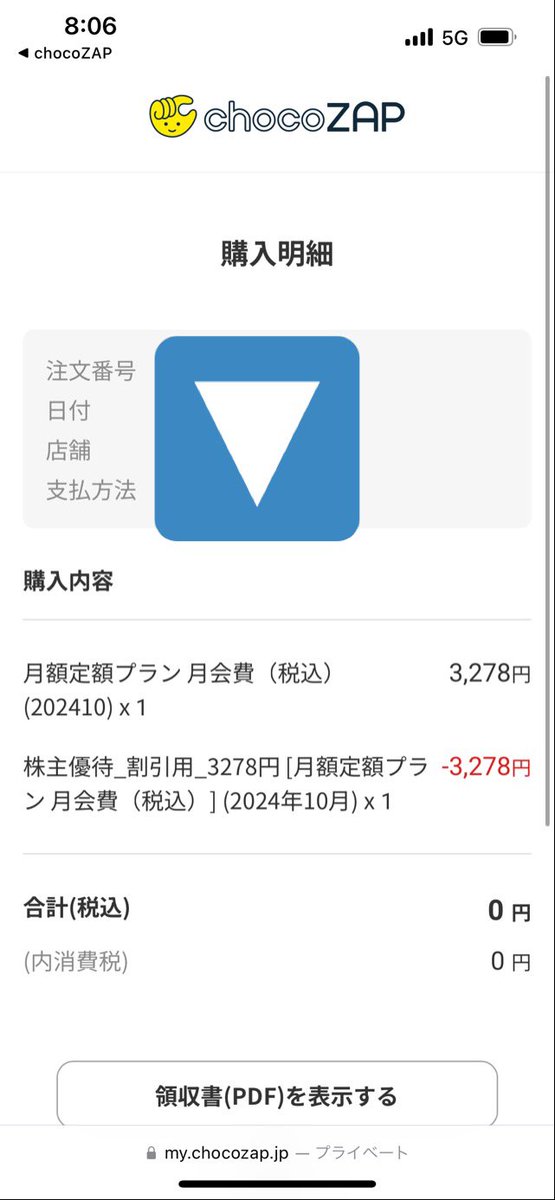 ちょっとチョコザップの優待がちゃんと適用されてるか心配だったので