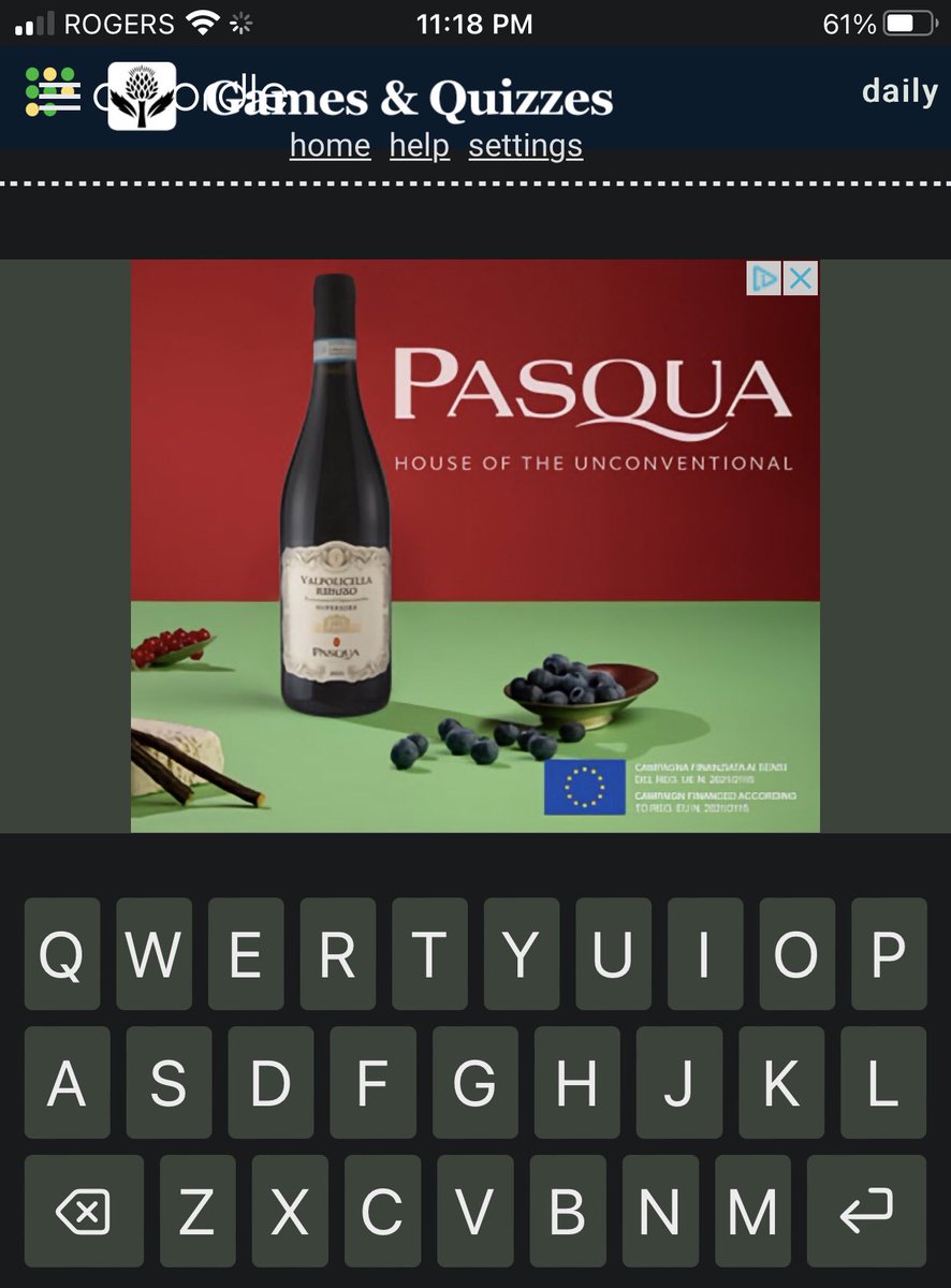 RipNTearRon's tweet photo. The ads in #Britannica’s #Octordle were getting intrusive, but this is a whole new level: No more words to play, just the ads. https://t.co/U6iyzuVvUi