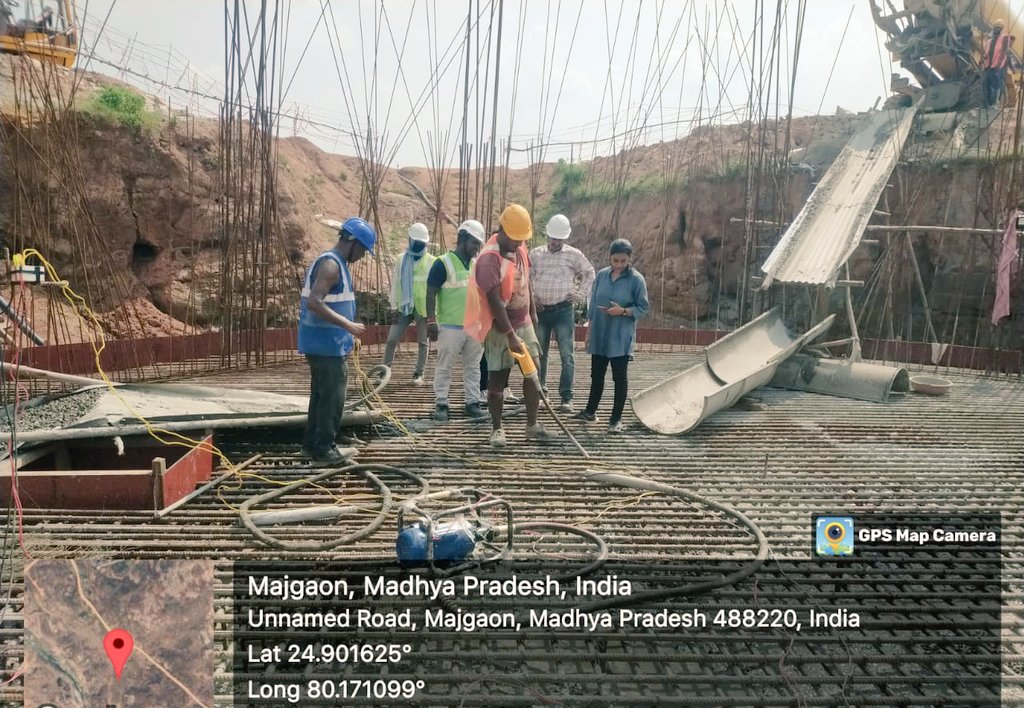 rag_pixy's tweet photo. Under Singhaura-2 MVS 
visited the intake well to inspect the raft casting work and check the workability of the mix  The work is currently in progress.
#Construction
#Engineering #civil https://t.co/0LE5ZiYsEP