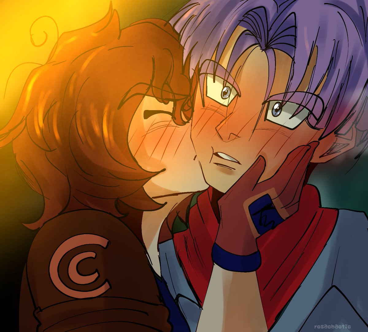 rosachaotic's tweet photo. Art trade with @janye_park loved drawing them! โค๏ธโค๏ธโค๏ธ
#dboc #db #dbz #dbzoc #dragonballoc #dragonballfanart #dragonballxenoverse #ocxcanon #trunksxoc https://t.co/Ga5y85S5yt