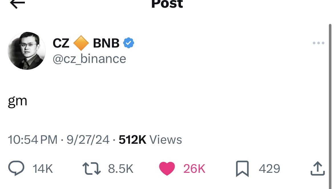 Bro had every opportunity to drop the hottest tweet this generation has ever seen and he says fucking gm