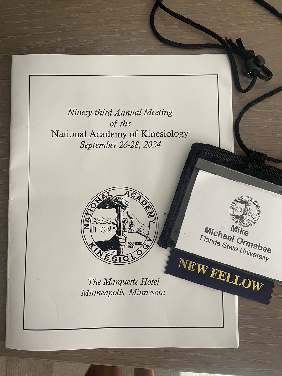 Mike Ormsbee, PhD (@mikeormsbee) on Twitter photo I’m honored to be named a 2024 NAK Fellow. Gr8ful for the incredible mentors who have guided me along the way. Proud to stand among such amazing individuals, past and present, in kinesiology.
#NAKFellow #Kinesiology #Grateful #Mentorship
@fsucehhs <a href="/FSUISSM/">FSU ISSM</a> <a href="/NatAcadKines/">National Academy of Kinesiology</a> I’m honored to be named a 2024 NAK Fellow. Gr8ful for the incredible mentors who have guided me along the way. Proud to stand among such amazing individuals, past and present, in kinesiology.
#NAKFellow #Kinesiology #Grateful #Mentorship
@fsucehhs <a href="/FSUISSM/">FSU ISSM</a> <a href="/NatAcadKines/">National Academy of Kinesiology</a>