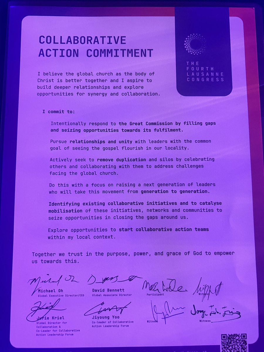 markonerock's tweet image. Here’s my commitment to continue collaborating with the global church from #Lausanne #L4Congress
