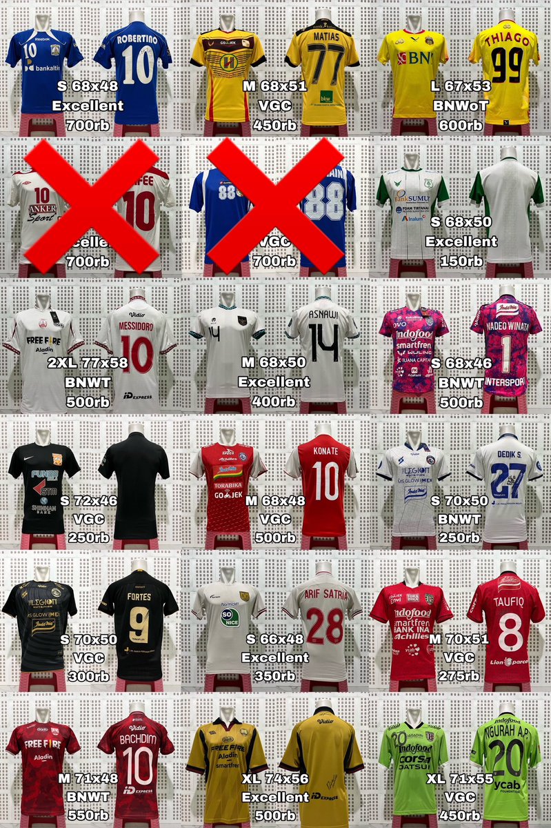 #jersey4sale BUY 2 FREE 1 JERSEY PERSIB/PSMS. Size &amp; harga tertera. WA: 081218129440. thx

<a href="/jerseysneil/">#lelangsneil</a> <a href="/fieldersftbl/">Fielders Football</a> <a href="/futebolre/">Futebol Originale</a> <a href="/Reds_Flare/">RedsFlare</a> <a href="/equilibrium_46/">Authentic Corner</a> <a href="/BaliFootballShp/">Football in Paradise</a> <a href="/RCJerseyOri/">#RCJerseyOri Football Shop</a> #JerseyLigina <a href="/Jerseyforum/">The OG Indonesian Blokecore</a>