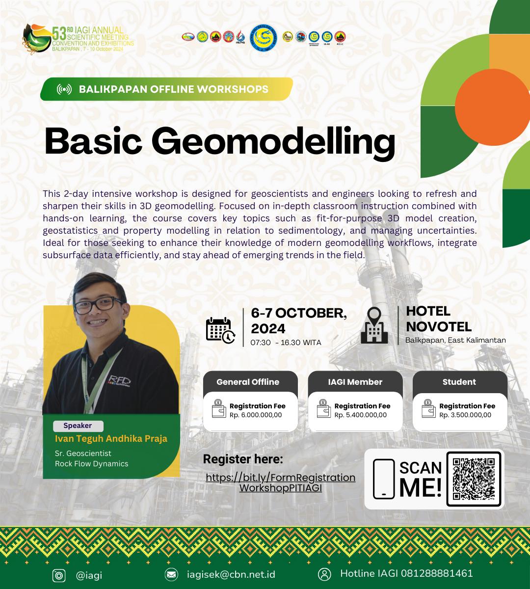 iagi_official's tweet photo. "Basic Geomodelling" by Ivan Teguh Andhika Praja from @RFDynamics
๐ https://t.co/9kXeWDYN48
#balikpapan #iagi #pitiagi2024 #workshop #geomodelling #geomodel #Geology https://t.co/mrkBNBhGtE