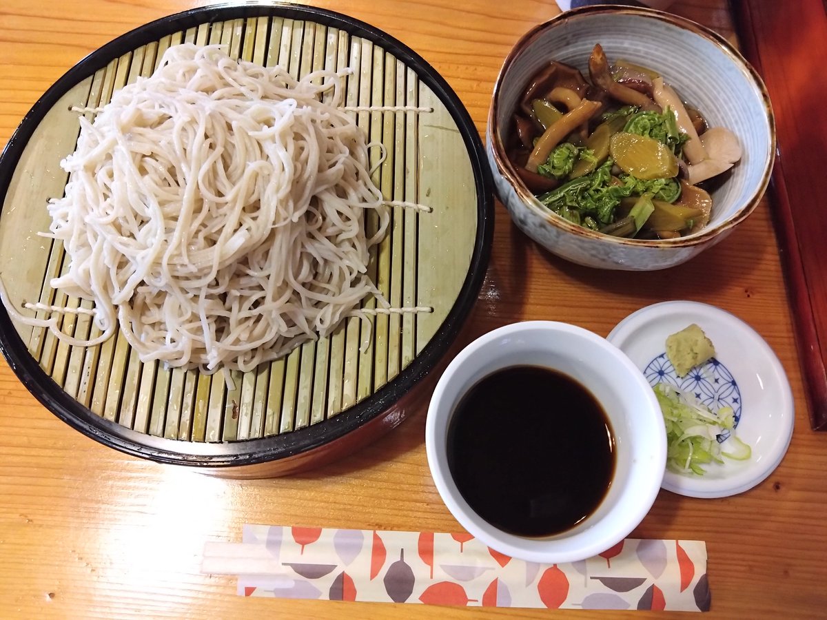 長野で食べた山菜そば✨
打ち立ては美味かった！
#お昼ごはん 
#フォロバ100変な垢以外