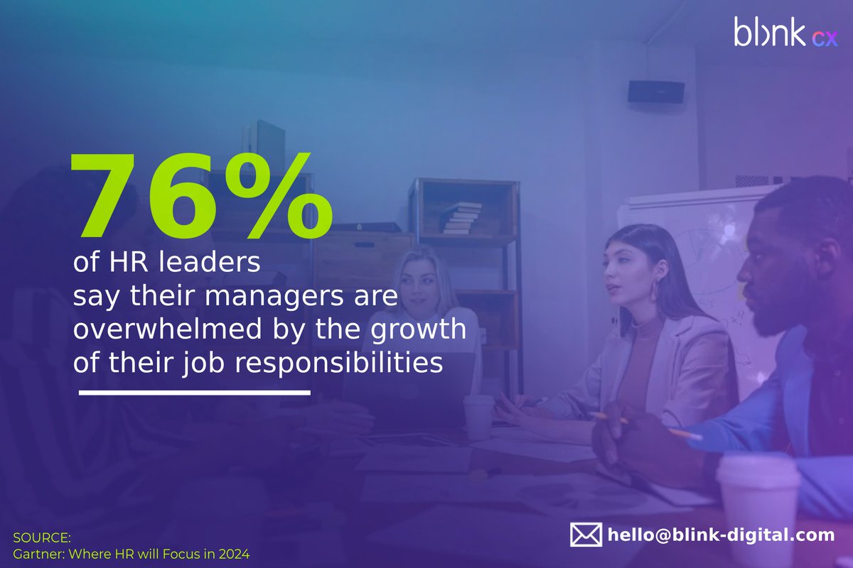 Hi. Vee here!

Sharing this info from <a href="/Gartner_inc/">Gartner</a> that shows 76% of HR leaders say their managers are overwhelmed by the growth of their job responsibilities.

How do you check in with your managers regarding their work-life balance?
#EmployeeExperience #EX