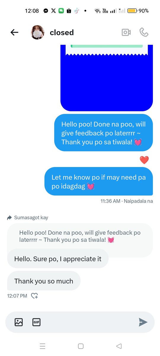 4feedbacks's tweet photo. hello @paixlends, thank you po sa tiwala at sa pagbigay ng long dop as always! nakakatulong and nakakakabayad po ako ng mga needs ko on time dahil sayo! God bless you po 💓 sa uulitin po ulit 💓 https://t.co/mvKCLyyIaf