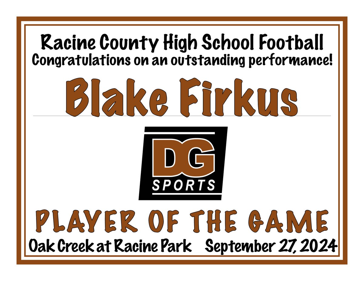 Dick Graceffa/DG Sports (@dickgraceffa) on Twitter photo Congratulations Blake Firkus and Nathan Schopf
our DG Sports Players of the Game tonight!! <a href="/blakefirkus0/">Blake Firkus</a> <a href="/nate_schopf/">nathan schopf</a> <a href="/Athletics_OCHS/">Knights Athletics</a> <a href="/SEC_WI/">Wisconsin SEC</a> Congratulations Blake Firkus and Nathan Schopf
our DG Sports Players of the Game tonight!! <a href="/blakefirkus0/">Blake Firkus</a> <a href="/nate_schopf/">nathan schopf</a> <a href="/Athletics_OCHS/">Knights Athletics</a> <a href="/SEC_WI/">Wisconsin SEC</a>
