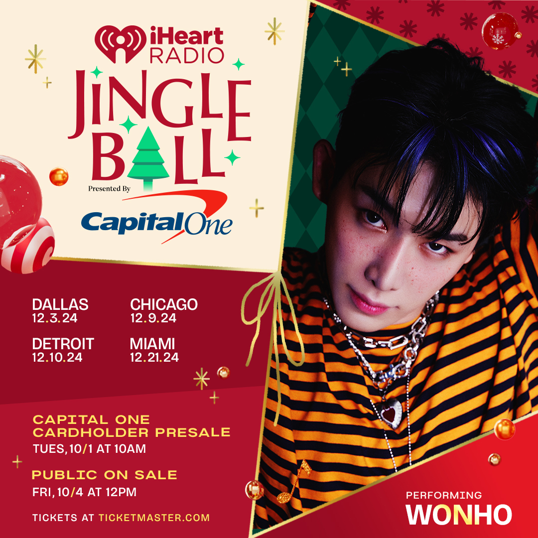 official__wonho's tweet photo. [📢]
The @iHeartRadio Jingle Ball tour is back and I can’t wait!
What cities are you coming to?

details: https://t.co/kwazWNeeVu

#원호 #WONHO #iHeartJingleBall 
@iHeartRadio @IHRJingleBall https://t.co/NSvlQPiURn