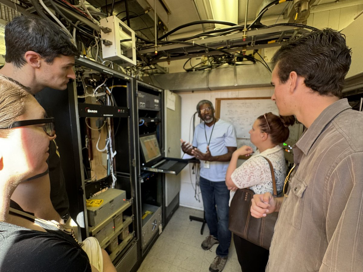 I took my class on a site visit to the KFTG radar. They learned more today than in the first six weeks of school 😆 Thank you, <a href="/NWSBoulder/">NWS Boulder</a>! #weather #radar #education #university #learning #meteorology #TwitterWX #cowx #Colorado