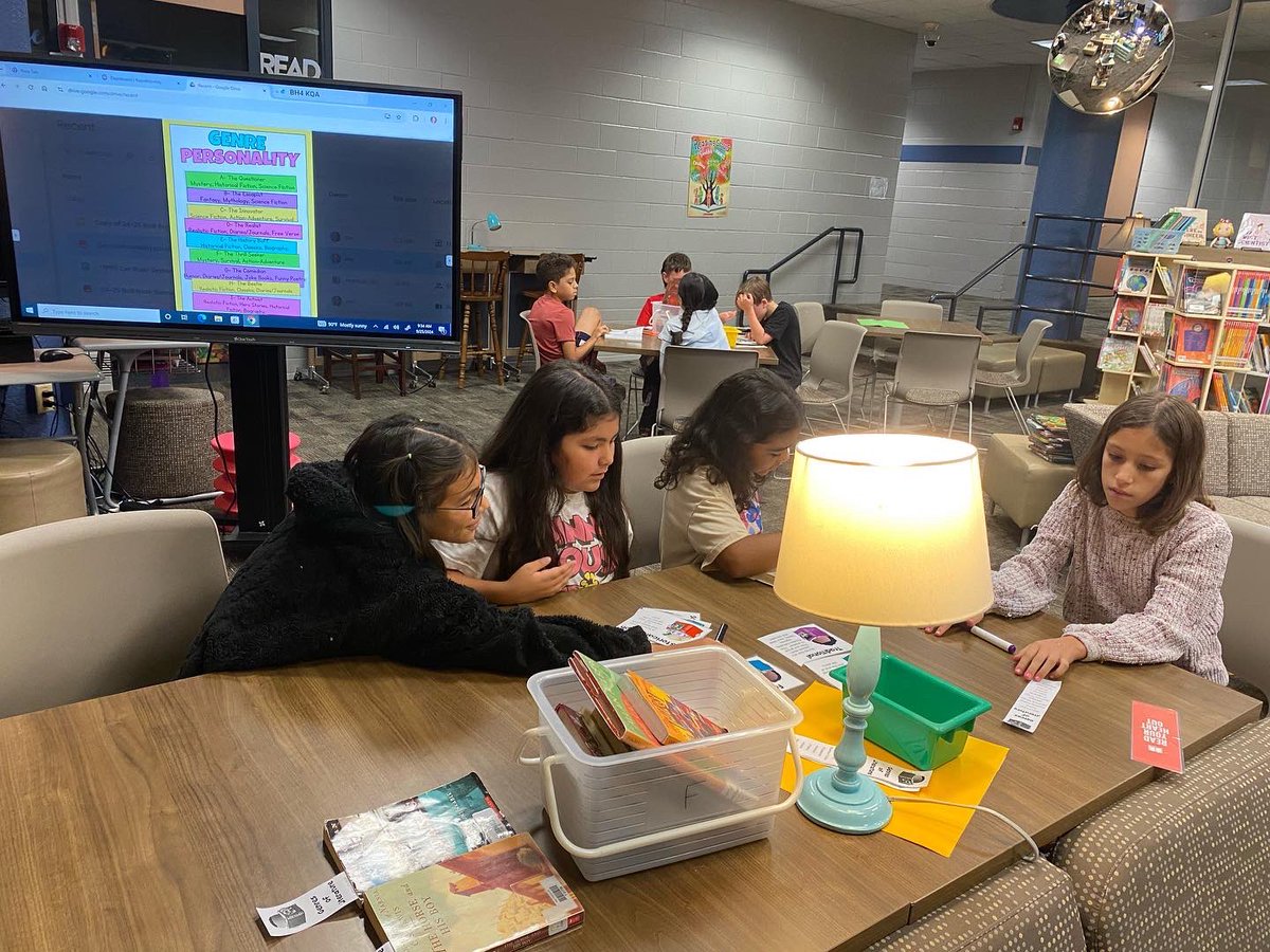 Pine Forest ❤️ Library (@library_pfe) on Twitter photo Now that 4th grade knows their Genre Personality, let’s find some books that match it!! Readers are Leaders! Genre Sort, Read Summary and Connect to Genre Personalities! 📚❤️📚 <a href="/HumbleISD_lib/">Humble ISD Libraries</a> <a href="/HumbleISD_PFE/">Pine Forest Elem</a> <a href="/beverlymford/">Beverly Ford</a> #24pfelibrary25 Now that 4th grade knows their Genre Personality, let’s find some books that match it!! Readers are Leaders! Genre Sort, Read Summary and Connect to Genre Personalities! 📚❤️📚 <a href="/HumbleISD_lib/">Humble ISD Libraries</a> <a href="/HumbleISD_PFE/">Pine Forest Elem</a> <a href="/beverlymford/">Beverly Ford</a> #24pfelibrary25