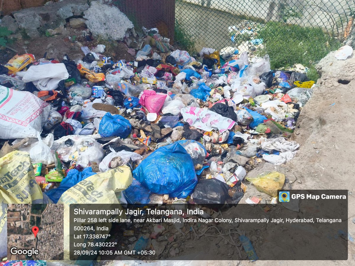 Galib7794's tweet photo. @GHMCOnline Garbage has not been lifted in our area for the past few days. Could you please assist in resolving this issue? Thank you!"
@CommissionrGHMC https://t.co/6utQqbvYpq