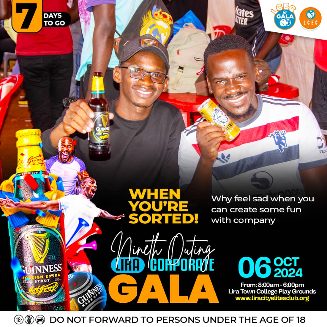 Brian__Skid's tweet image. *When you're Sorted!*
 
Why feel sad when you can create unforgettable moments of fun with great company?  

Join us at the *9th Outing* this *October 6th* for exciting games, networking, and endless fun! 

#LiraCorporateGala #BlackShinesBrightest #9thOuting #Guinness