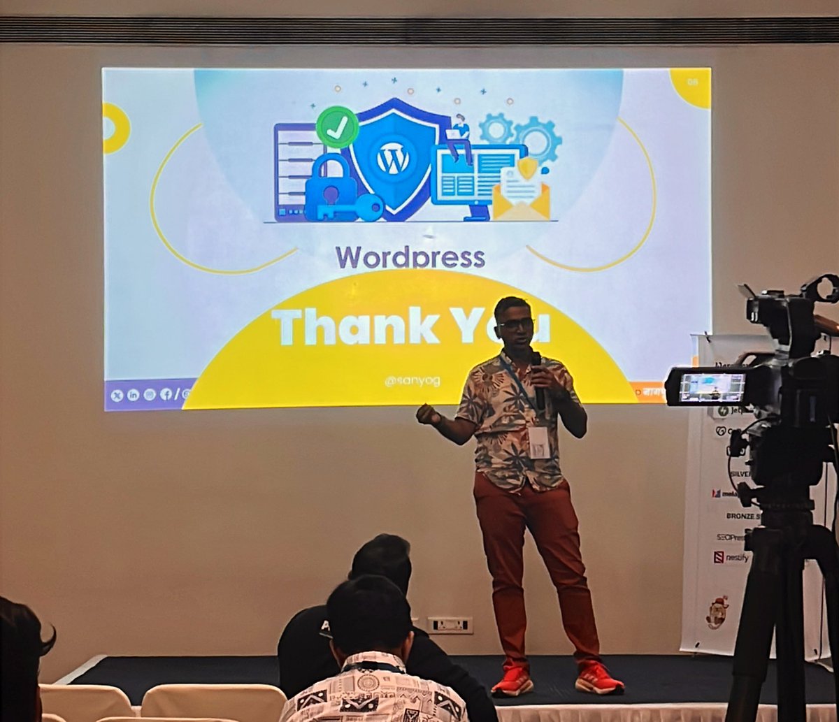 Vikram (@vikramuk) on Twitter photo <a href="/sanyog/">Sanyogg Shelar ✨</a> talking about WordPress security
#WCNagpur <a href="/wcnagpur/">WordPress Community Nagpur #WCNagpur</a> <a href="/sanyog/">Sanyogg Shelar ✨</a> talking about WordPress security
#WCNagpur <a href="/wcnagpur/">WordPress Community Nagpur #WCNagpur</a>