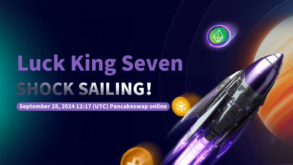 LK7 Official Contract：

0xb2582784d860de7a8a9acb8ada0fd52da6677777

LK7 will be listed on Pancakeswap at 12:17 UTC today

Big Pump is coming🚀