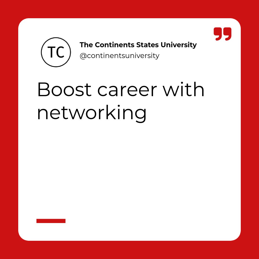 mycontinents's tweet image. Imagine this: 

Boost your career with effective digital networking strategies. 

Leverage connections for growth! 

🌐💼 #Networking #CareerGrowth
#CSYou