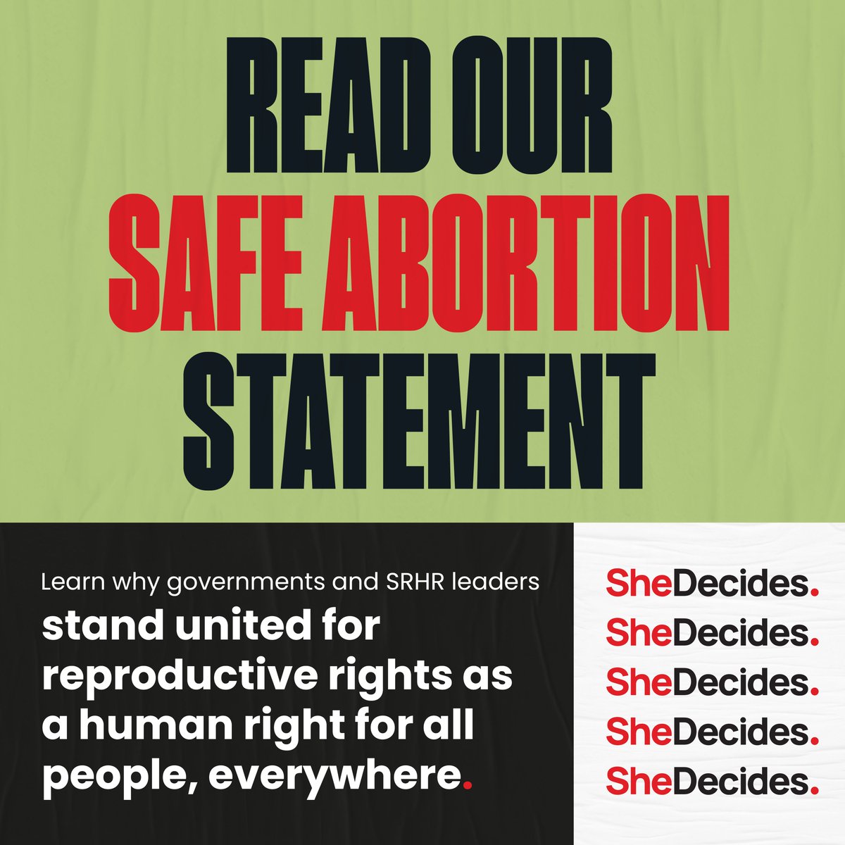 Ipas (@ipasorg) on Twitter photo Global support for safe abortion 🌏 This #Sept28 leaders from Govts & #SRHR orgs speak out in support of #safeabortion as critical in achieving #Health & #GenderEquality #GlobalGoals. Read our joint statement: bit.ly/3N3BuvM #SheDecides <a href="/SheDecidesGFI/">SheDecides</a> #AbortionSolidarity Global support for safe abortion 🌏 This #Sept28 leaders from Govts & #SRHR orgs speak out in support of #safeabortion as critical in achieving #Health & #GenderEquality #GlobalGoals. Read our joint statement: bit.ly/3N3BuvM #SheDecides <a href="/SheDecidesGFI/">SheDecides</a> #AbortionSolidarity