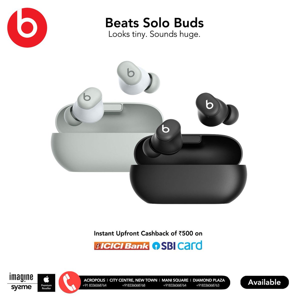 systematixmedia's tweet image. Beats Solo Buds
#beatsbydre 
*Small buds, big sound.*
#BeatsSoloBuds #WirelessFreedom