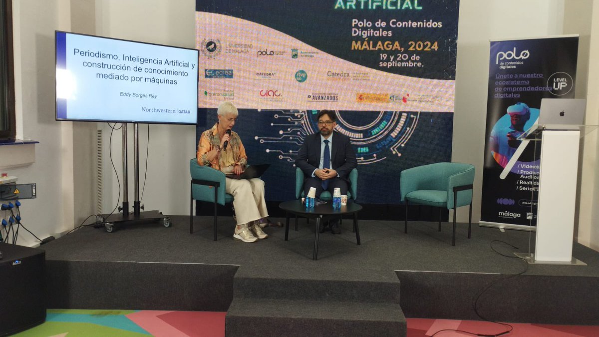 πΌπππͺ πΉπ π£πππ€ βππͺ (@eborgesrey) on Twitter photo Honoured to attend the 1st Intl Congress of #Communication #Culture & #AI, presenting on #automatedjournalism. Thanks to <a href="/MdeAguilera/">Miguel de Aguilera</a> for the invite & <a href="/sblanco/">SonIA Blanco</a> for the discussion. Enriching follow-up panel with <a href="/bellapalomo/">Bella Palomo</a> <a href="/xoselopezgarcia/">xose lopez. garcia</a> <a href="/carloseliasuc3m/">CARLOS ELIAS</a>. Honoured to attend the 1st Intl Congress of #Communication #Culture & #AI, presenting on #automatedjournalism. Thanks to <a href="/MdeAguilera/">Miguel de Aguilera</a> for the invite & <a href="/sblanco/">SonIA Blanco</a> for the discussion. Enriching follow-up panel with <a href="/bellapalomo/">Bella Palomo</a> <a href="/xoselopezgarcia/">xose lopez. garcia</a> <a href="/carloseliasuc3m/">CARLOS ELIAS</a>.