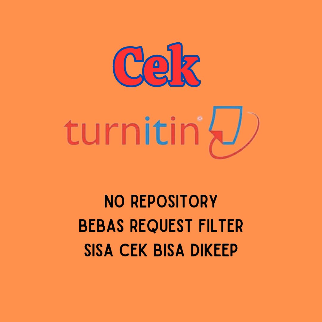 Yang butuh FH cek Turnitin dengan harga R, bisa ke kami ya

wa.me//+6287846157187

#zonauang