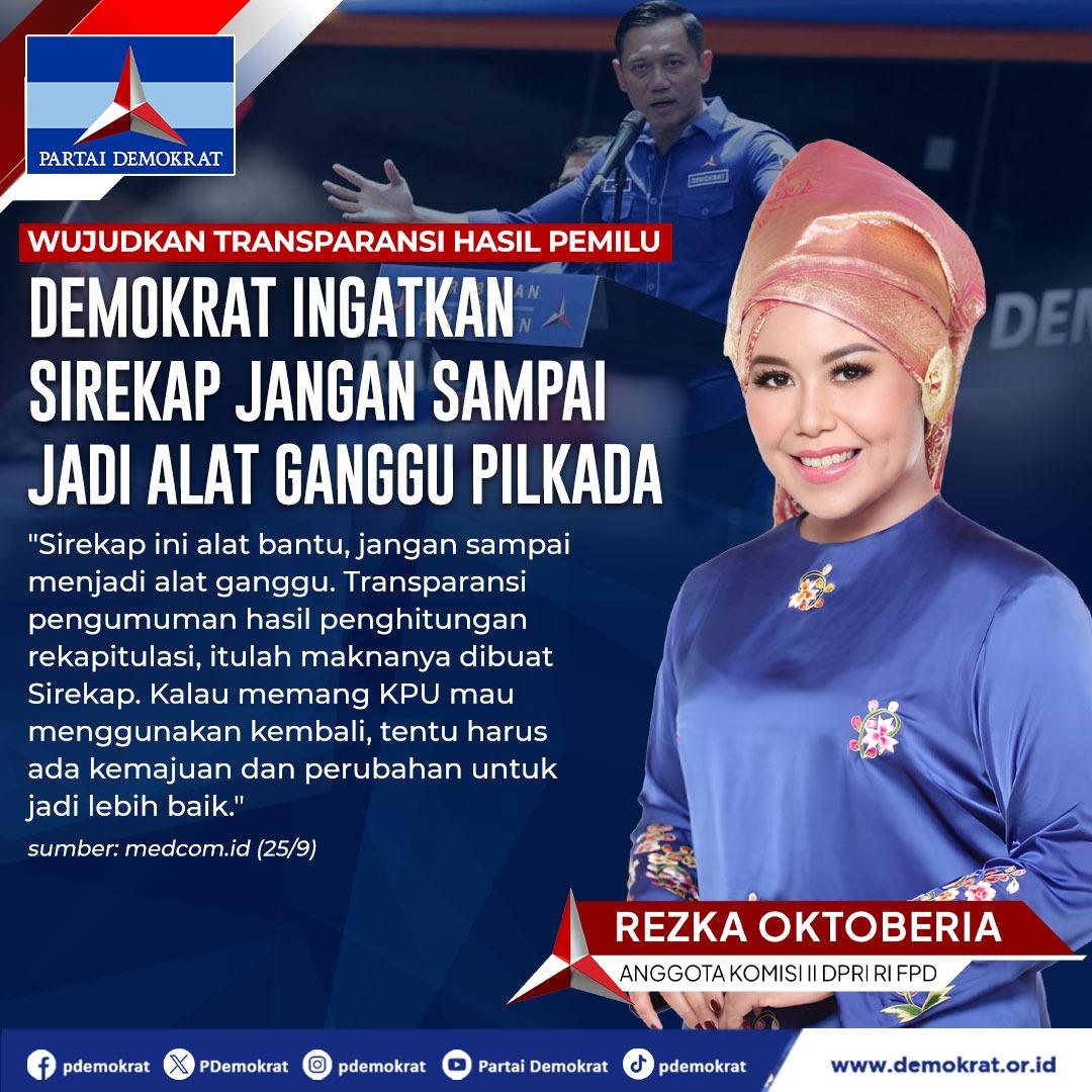 Wujudkan Transparansi Hasil Pemilu, Demokrat Ingatkan Sirekap Jangan Sampai Jadi Alat Ganggu Pilkada

"Sirekap ini alat bantu, jangan sampai menjadi alat ganggu. Transparansi pengumuman hasil penghitungan rekapitulasi, itulah maknanya dibuat Sirekap. Kalau memang KPU mau