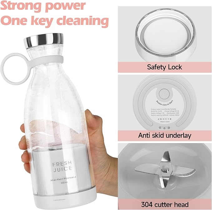 JuicerGallery's tweet image. BlendOn Portable Blender Bottle – One-Key Cleaning &amp;amp; Powerful Blending!

The BlendOn Portable Blender Bottle combines strong power with easy one-key cleaning! It features a safety lock, anti-skid base and durable 304 cutter head. Perfect for blending on the go.

#USA #USJuicer