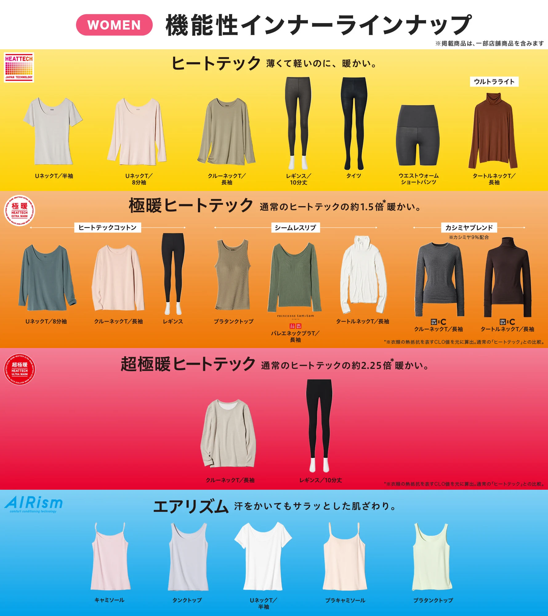新品 ユニクロ エアリズム ヒートテック 極暖 ８点セット 全てMサイズ ユニクロ on X: 