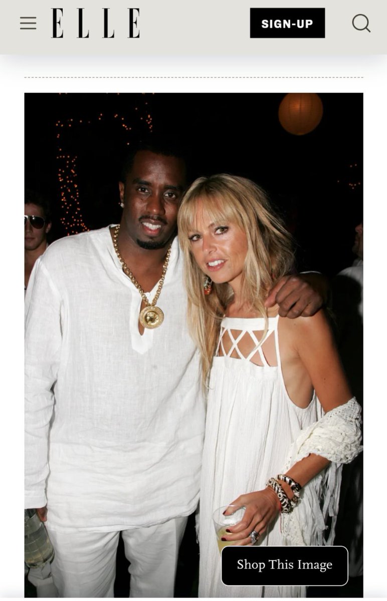 2037Glebe's tweet image. So Elle magazine does coverage on those Diddy white parties and tags with ads that you can buy the looks as well. Next level kind of libel and marketing mixed together 🙄