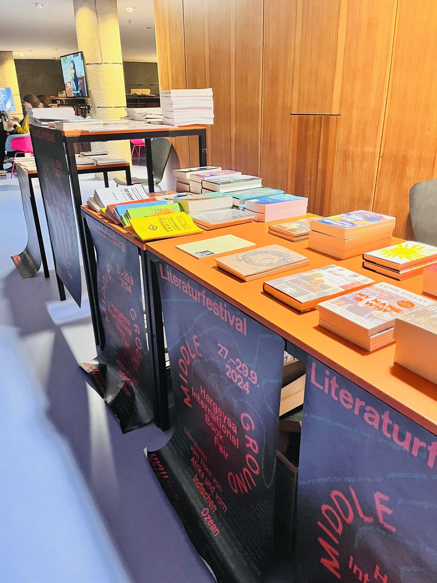 Grateful to be part of this great gathering as part of the <a href="/hibf/">Hargeysa International Book Fair</a> team. Come and join us @HKW_Berlin as the events continue for two days. <a href="/Rooble2009/">Rooble Mohamed</a> <a href="/HargeysaCC/">Hargeysa Cultural Centre</a> <a href="/hafsaomersh/">Hafsa omer</a> <a href="/mullaaxo/">Muna Ahmed 💎</a> <a href="/Munatosane/">Muna Toosane</a>