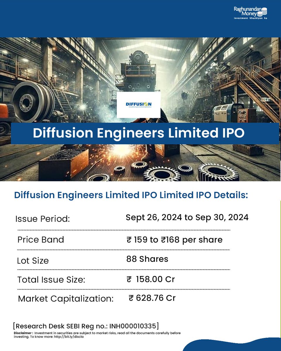 rmoneybroking's tweet image. Apply for Diffusion Engineers Limited IPO via RMoney Quick App: youtube.com/watch?v=VZkMFA…

Dis.: bit.ly/discla

 #DiffusionEngineersLtd  #DiffusionEngineersLimitedipo
#DiffusionEngineersipo #DiffusionEngineersipo #IPO #upcomingipo2024 #upcomingipo #rmoney