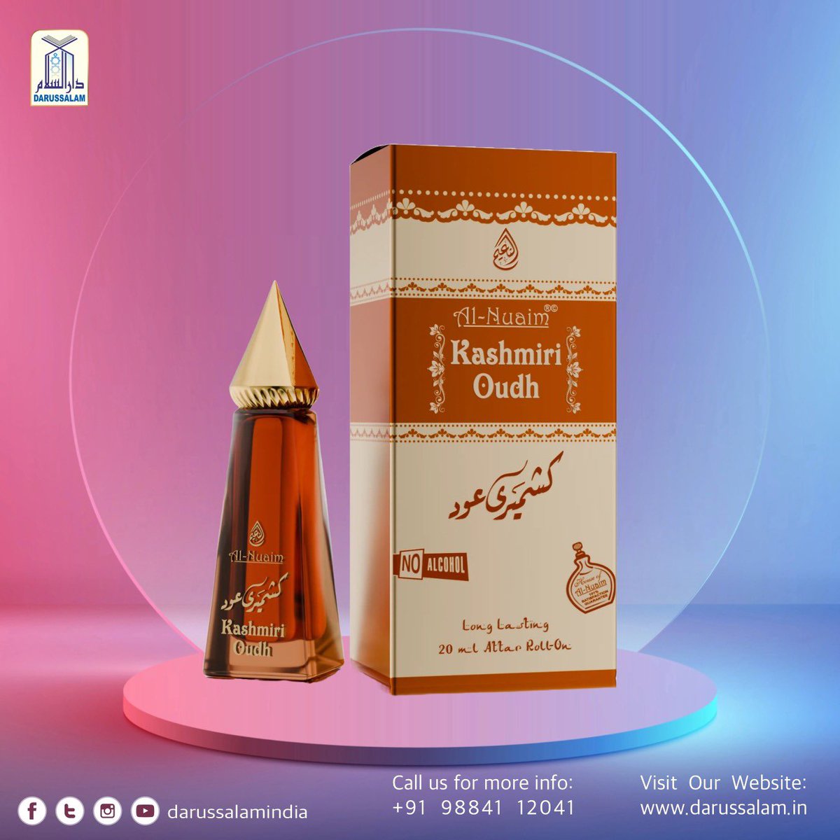 Darussalamindia's tweet photo. Kashmiri Oudh 20ML
Step into the paradise of woody fragrance and wonders like never before.
Order Now: https://t.co/hjeJn0Clxw
Price: ₹. 650/- Offer Price ₹. 510/-
WhatsApp: +91 9884112041
#Perfumes #Perfume #AttarCollection #Attars #oudh #kashmiri #AlNuaim #darussalamindia https://t.co/jrvdM2EO0Y