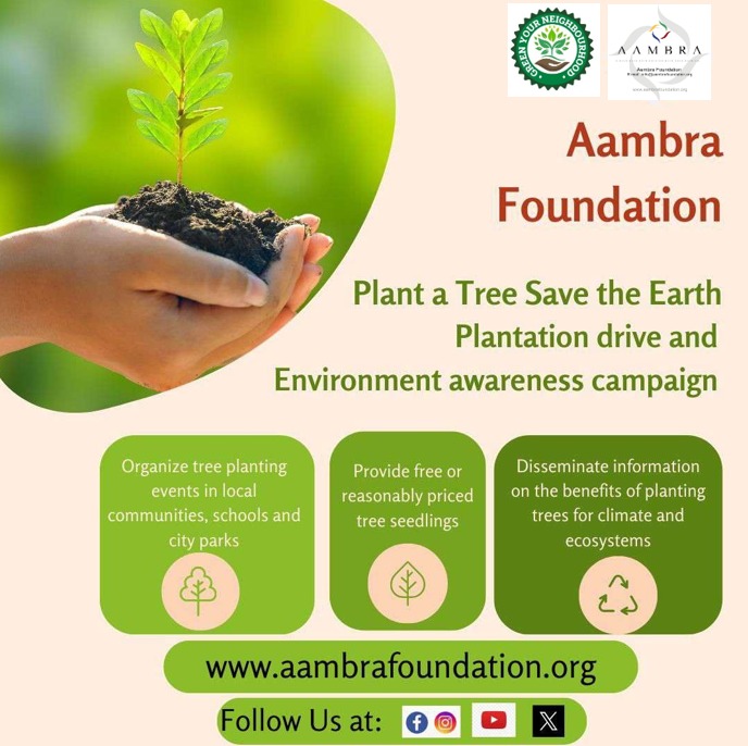 🌳 Help us plant 300 trees with Aambra Foundation &amp; Green Your Neighbourhood! 🌱

📅 29th Sept
📍 Sector 83 Noida
⏰ 8 AM
Volunteer &amp; make a greener future! 🌿 #PlantTrees #ClimateAction #sustainabilityexpo2024