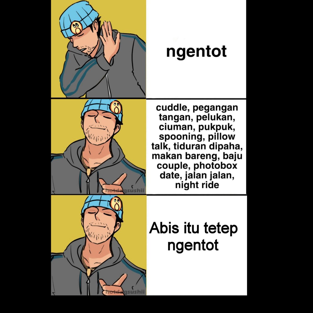 Tygrysku_'s tweet photo. @romeofess Kyk gini baru bener 🤣🤣🤣 https://t.co/MABsGzPYBk