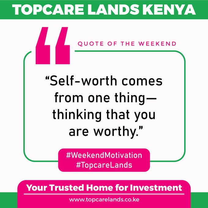 RealBecca254's tweet photo. #Weekendmotiation #topcarelands #yourtrustedhomeforinvestment https://t.co/hYAUxz03B1