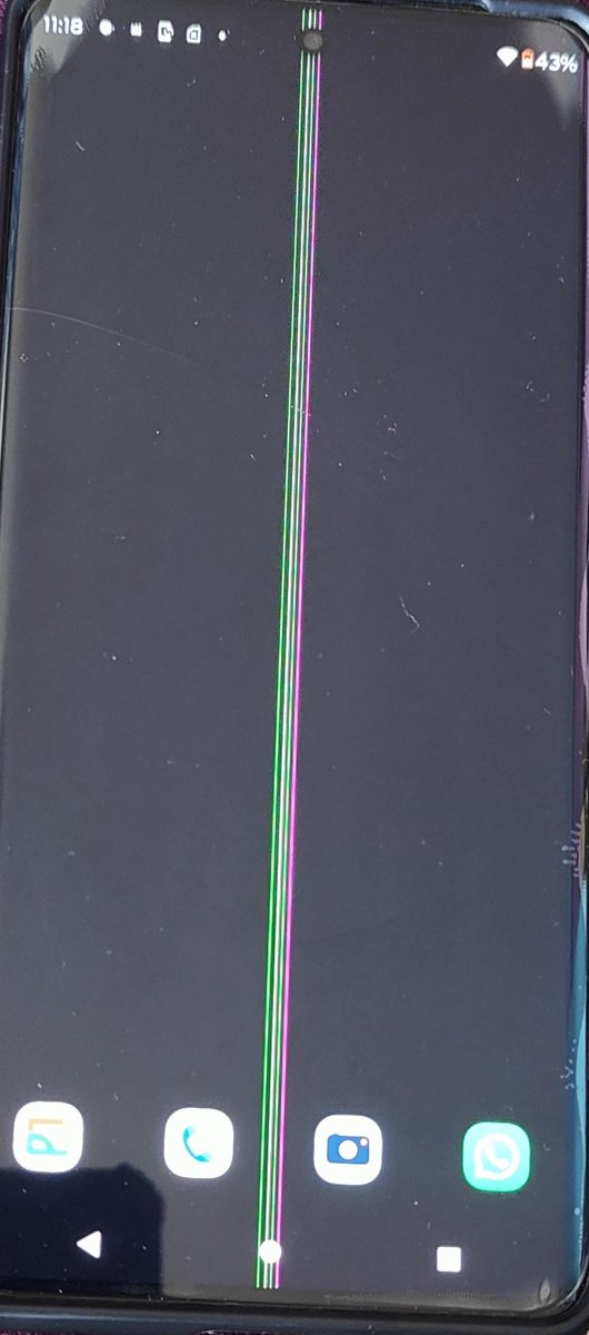 b_abhish's tweet photo. @motorolaindia @Moto_Support @Moto Really disappointed as a long time customer. I bought my mom a brand new moto edge 30 fusion last year in August. Just after the last sys. update the phone now has been infected with a green line which won't go. Can you fix this please ? https://t.co/6pLqhpQApr
