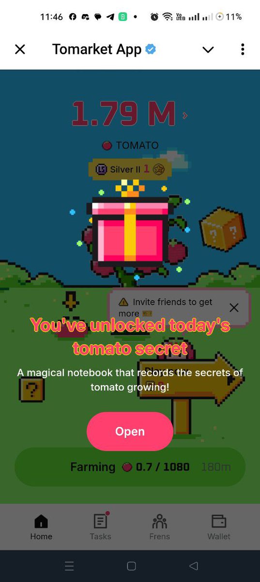 nayanmiasmm's tweet photo. 🍅Tomarket Secrete Combo Code 28 September Daily Mystery Code
👍All Combo: https://t.co/8ecVrB6s4J
✅ Today's combo code👇
👉🏿Details:
1. Tap on Tree 2 Times
2. Tap on Head 2 Times
👉 NEW JOIN: https://t.co/xuYF54sqjv
#allcombo #tomarketcode #comarketsecretcode #dailycode https://t.co/1fvf8hx4BN