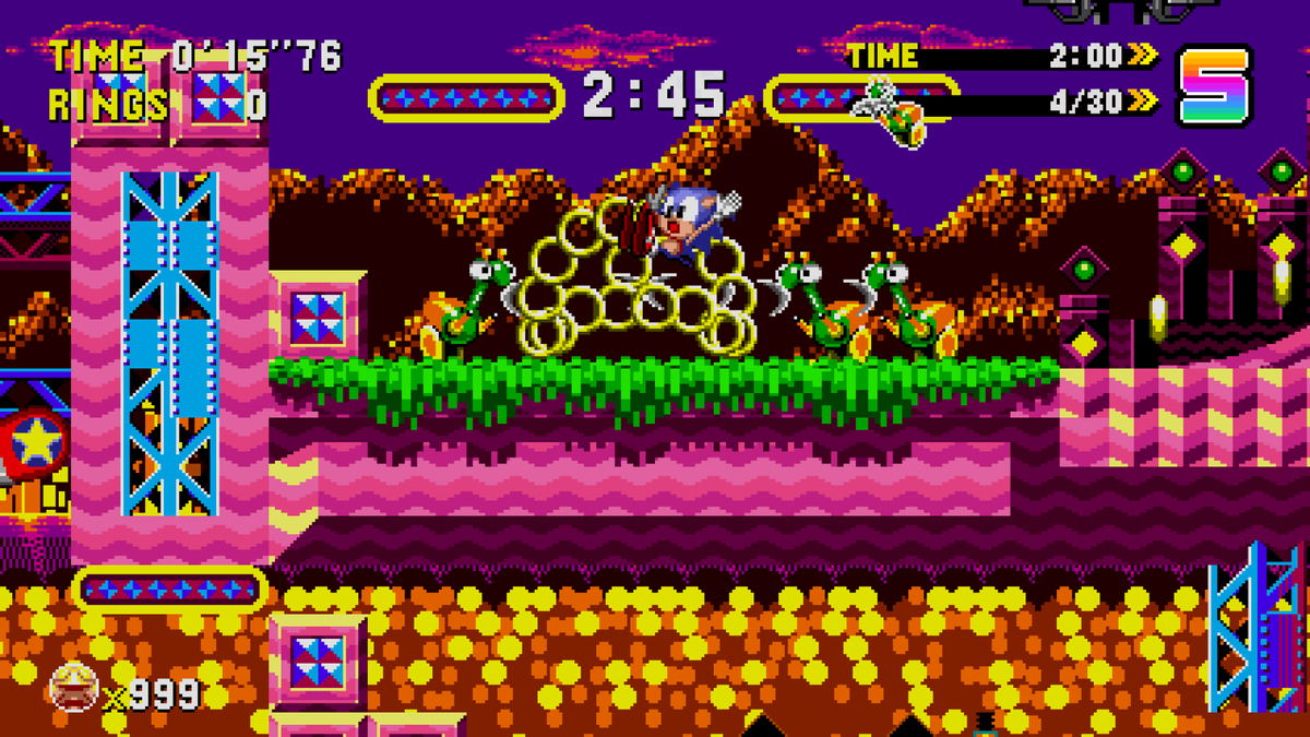 Starfruity8's tweet photo. Way back in 2022, I began this silly little cleanup project of Sonic Origins' Mission mode. Fast forward 2 1/2 years, and it's finally complete, and available now in Sonic Origins Ultrafix! Go check it out, we put a lot of love into making this collection the best it can be :) https://t.co/nPCd1IUQoR