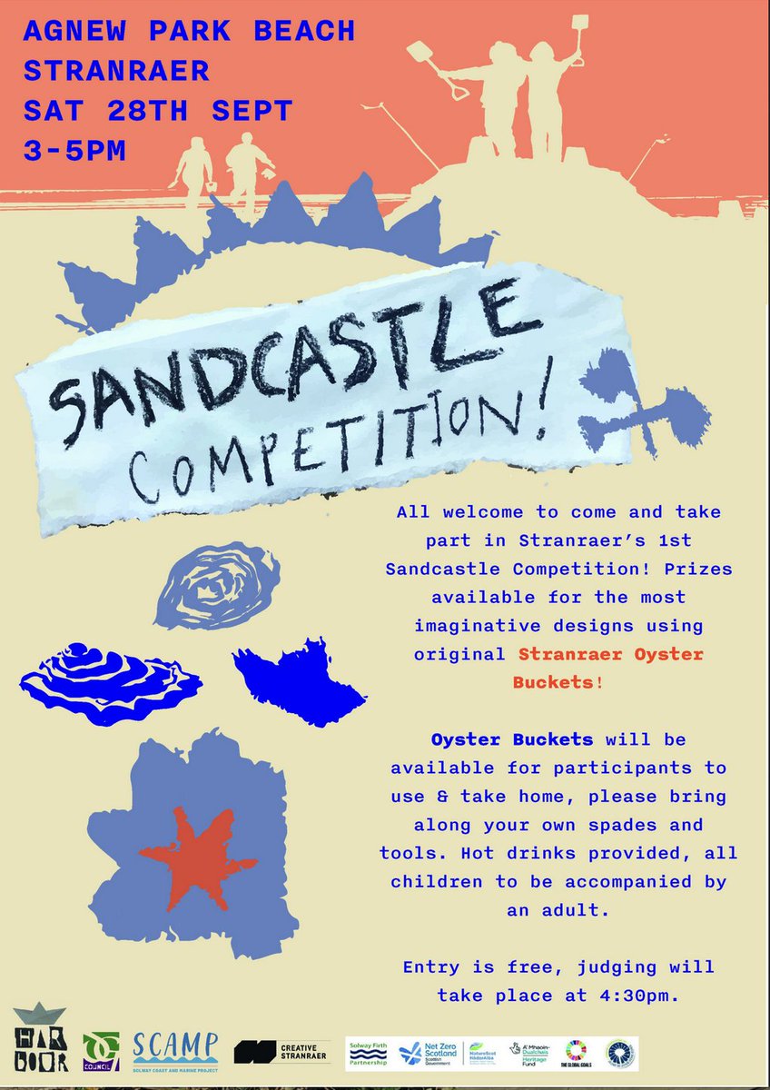 TODAY at 3pm - Stranraer's great sandcastle competition #Harbourland #CreativePlacemaking
