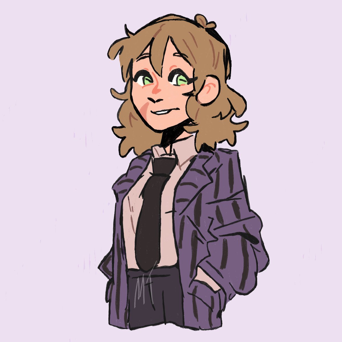 doomedyurmom's tweet photo. my #nevermoresona / wednesday oc that is basically just enid redesigned LOL (initial design! drawing her more soon) https://t.co/deJl481Hl0